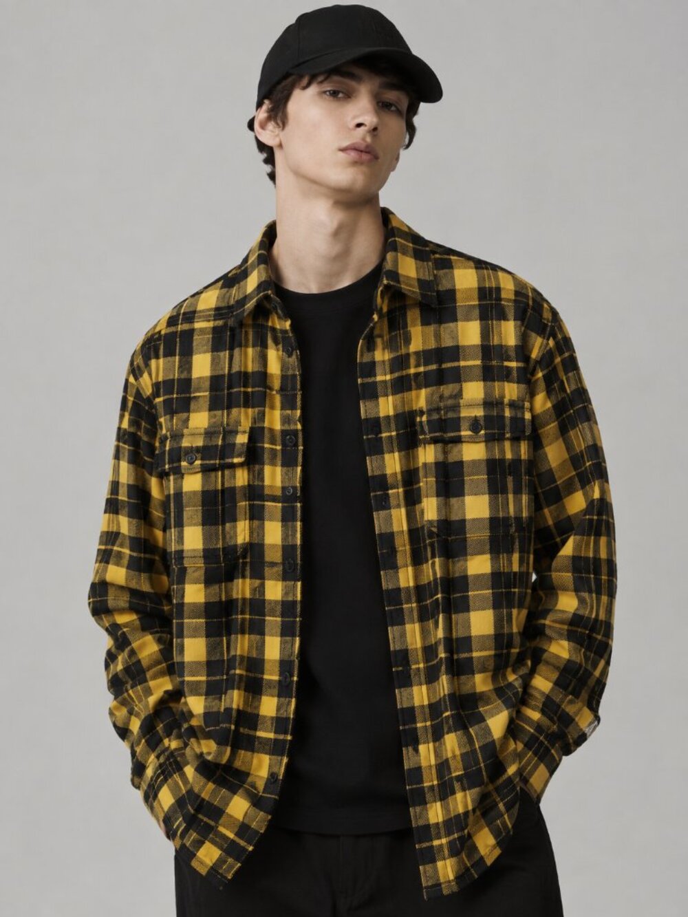The North Face L Plaid Arroyo Flannel Shirt Yellow Tartan